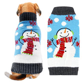 DOGGYZSTYLE sueter navidad azul muñeco nieve para fiestas