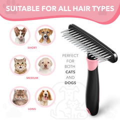 Uso para perros, gatos y conejos, ideal para pelo corto a largo.