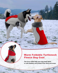 Doglay abrigo de perro material impermeable para mantenerlo seco.