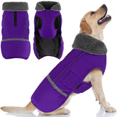 Doglay capa impermeable con collar de pelo, ideal para paseos fríos