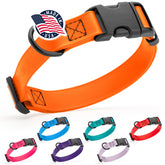 Collar Dogline Biothane impermeable con hebilla rápida para perros activos.