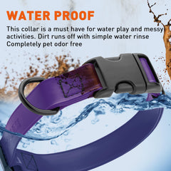 Dogline collar fácil de limpiar con paño húmedo sin absorción de olores.