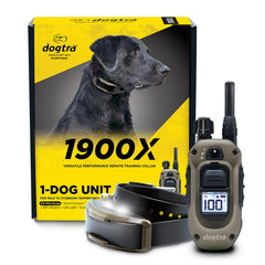 Dogtra 1900X collar con carcasa de metal para uso duradero