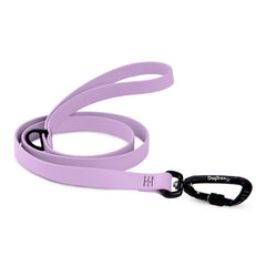 DogTraxs correa esencial de 3 pies en lavanda, perfecta para entrenamiento cercano.