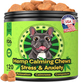 DOGVC gomitas calmantes para perros en empaque, lista para uso diario.