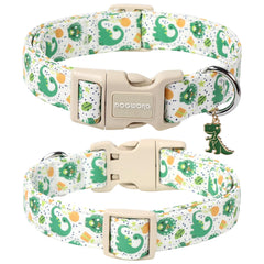 DOGWONG Collar Dinosaur ajuste: mecanismo de ajuste rápido para comodidad.