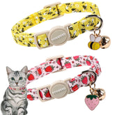 Collar DOGWONG para gato con diseño abeja, combina estilo y comodidad para tu felino.