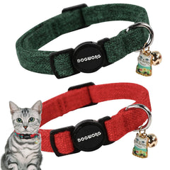 DOGWONG collar gatos, juego doble para estilos diarios.