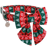 Collar DOGWONG navidad con lazo marinero, ideal para paseos festivos