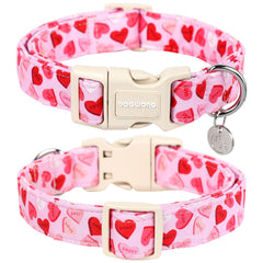 DOGWONG collar de algodón suave para perros pequeños: comodidad diaria