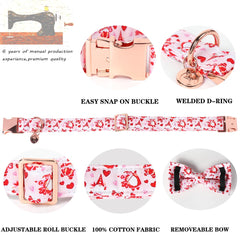 DOGWONG diseño San Valentín con corazón rosa para looks festivos.