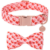 DOGWONG collar para perro con lazo corazón, elegante para ocasiones especiales