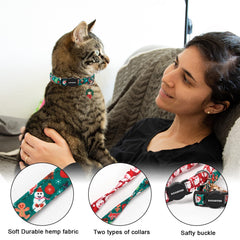 DOGWONG par de collares gatos con diseños versátiles para cada día