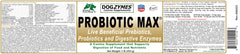 Dogzymes Probiotic Max, uso diario, muestra en envase para fácil dosificación.