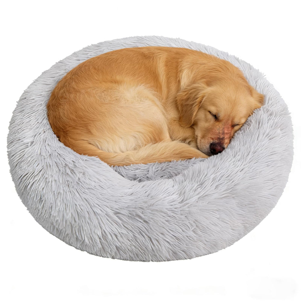 Doimier cama-donut-calma-perro-grande: comodidad suave para dormir