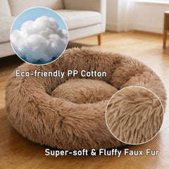 Funda removible lavable Doimier para cama donut de perro grande