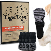 DOK TigerToes: zapatillas antideslizantes medianas para perros con mejor tracción en madera.
