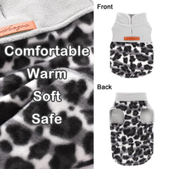 Chaleco Dosuyi para perro, espalda con leopardo gris