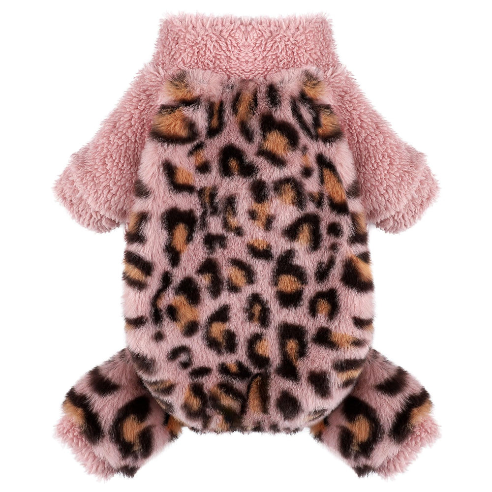 Dosuyi pijama para perrito, vista frontal, cuello tortuga, ajuste cómodo.