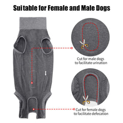 Tejido elástico que se adapta al cuerpo del perro con Dotoner