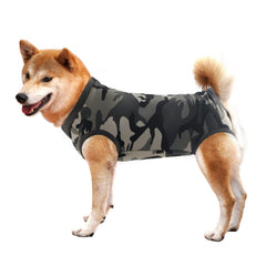 Traje de recuperación Dotoner para perros camuflado XXXL evita lamer las heridas.