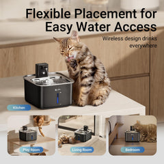 DownyPaws: diseño sin cables inalámbrico para ubicaciones flexibles en casa
