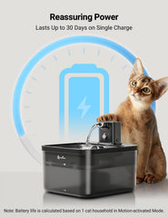 Modo temporizador DownyPaws para bebida constante.