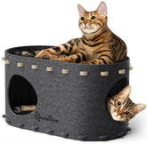 DownyPaws PeekaPurr cueva de gato interior para siestas tranquilas