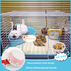 DQITJ tazón cerámico para uso diario en mascotas pequeñas, apto para agua y snacks.