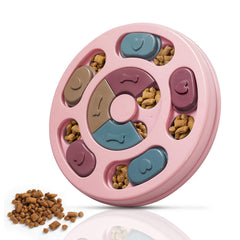DR CATCH rompecabezas para perros rosa, vista frontal, estimula curiosidad