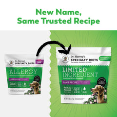 Bolsa de Dr. Harvey's de 5 libras, alimento completo para perros.