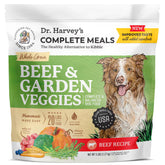 Dr. Harvey's Beef & Garden Veggies, paquete de comida para perros, fuente de carne real.