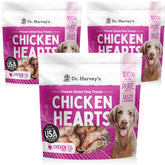 Dr. Harvey's corazones de pollo deshidratados, ideal para entrenamiento.