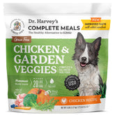 Dr. Harvey's pollo deshidratado con verduras del jardín, fuente de proteína para perros.