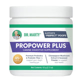 Dr. Marty ProPower Plus polvo salud intestinal; posible apoyo a la digestión diaria de su perro.