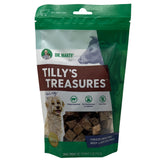 Dr. Marty Tilly's Treasures higado liofilizado para perro, alto en proteína para energía diaria.