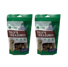 Dr. Marty Tilly's Treasures premio de hígado para perros, ideal como snack sabroso para entrenamiento.