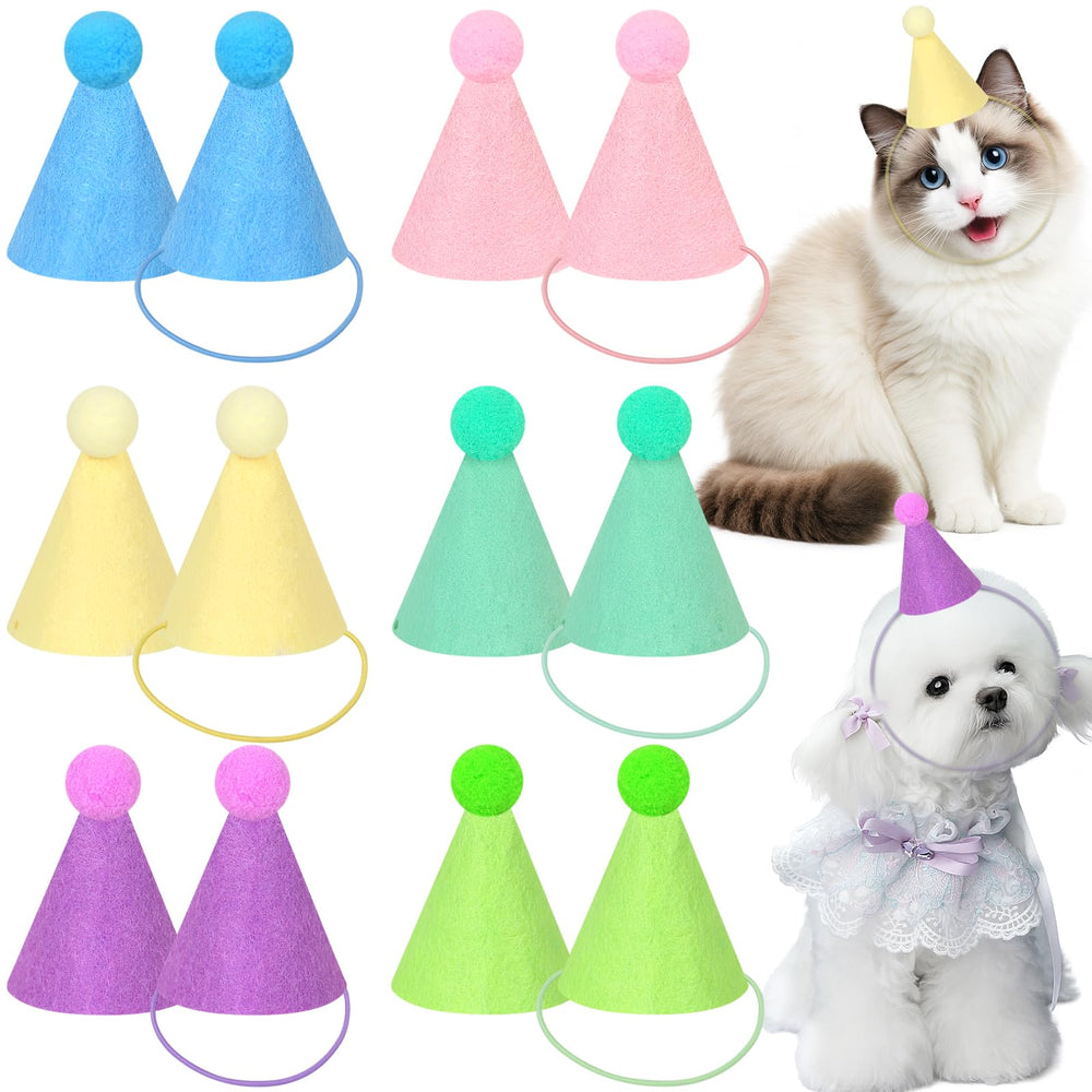 Sombrero pastel mini de DRANSMIC para mascotas, ideal para fotos y fiestas