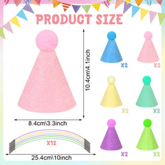 Sombrero pastel mini DRANSMIC para perros y gatos, perfecto para sesiones de fotos