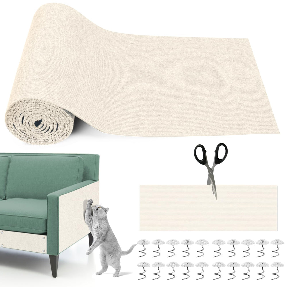 Draupnir Alfombra Rascadora extendida protege muebles y satisface el instinto de rascar de tu gato.