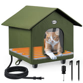 Dreyoo casa-gato-caliente exterior, refugio cálido para mascotas al aire libre.