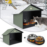 Refugio exterior Dreyoo para gatos, protección contra clima para uso al aire libre.