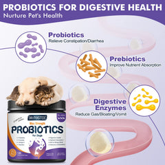 DRFOSTER probióticos para perros con antioxidantes para apoyo inmunológico.