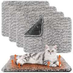 Drydiet almohadilla gato auto-calentante muestra calor reflejado para mayor confort.