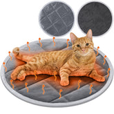 Drydiet cama para gatos caliente redonda, descanso cálido y seguro.
