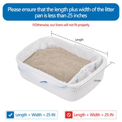 Bolsas DSPET de 25,2 x 15,7 pulgadas para bandejas compatibles.