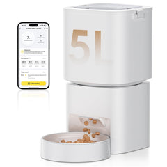 DUDUPET alimentador para gatos con control por app y WiFi 5GHz.