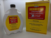 Durvet Ivermectin Pour-On para vacas: botella lista para aplicación segura en la granja.