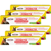 Durvet Ivermectina Paste: botella manzana para administración oral y control de parásitos.