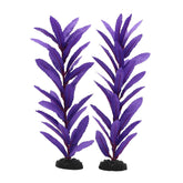 DVHEY plantas de acuario de seda moradas de 12 pulgadas para pecera, refugio visual